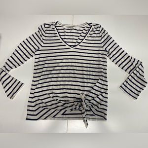 Express Long Sleeve Front Tie Shirt